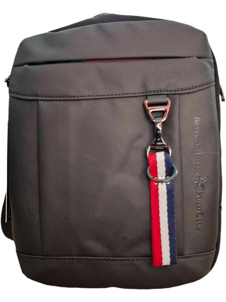 Beverly Hills Polo Club Ανδρική Τσάντα Ώμου / Χιαστί Μαύρη BH1551