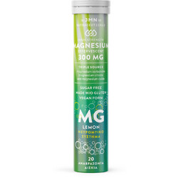 JMN Nutraceuticals Magnesium 300mg Lemon 20 Αναβράζοντα Δισκία