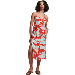 Superdry Vintage Midi Καλοκαιρινό Καθημερινό Φόρεμα Πολύχρωμο W8011293A
