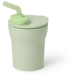 Miniware Des.13 Ποτηράκι με Καλαμάκι Σιλικόνης Mint 170ml