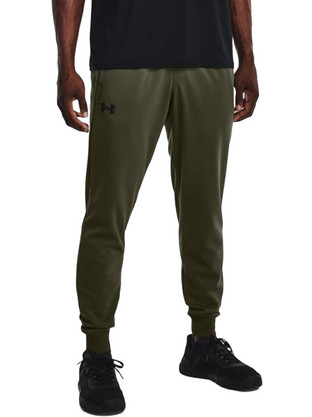 Under Armour Ανδρικό Παντελόνι Φόρμας Fleece με Λάστιχο Χακί 1373362-390