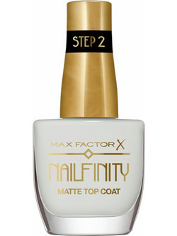 Max Factor Top Coat Nailfinity 101 Velvet Curtain Matte Βερνίκι Νυχιών 12ml