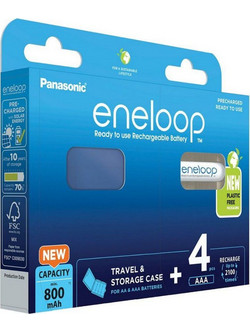 Panasonic Eneloop AAA 800mAh 4τμχ with Storage Case
