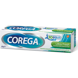 Corega Ultra Fresh Στερεωτική Κρέμα Τεχνητής Οδοντοστοιχίας 40gr