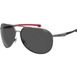 Carrera CA030S 3S3/IR Ανδρικά Γυαλιά Ηλίου Aviator Μεταλλικά Ασημί με Μαύρο Polarized Φακό