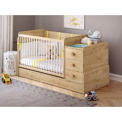 Cilek Baby Mocha Πολυμορφική Κούνια για Στρώμα 70x115cm Καφέ MO-1022