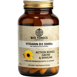 Bio Tonics Vitamin D3 5000iu 90 Κάψουλες