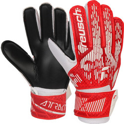 Reusch Attrakt Solid JR Παιδικά Γάντια Τερματοφύλακα Μαύρα Κόκκινα 5472016-8905