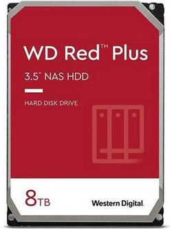 Western Digital Red Plus NAS 8TB HDD Σκληρός Δίσκος 3.5" SATA 3 5400rpm με 256MB Cache WD80EFPX