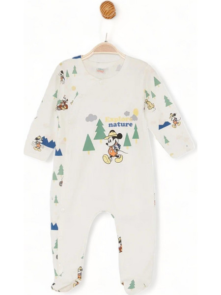 Disney Mickey Φορμάκι Μακρυμάνικo για Αγόρι Εκρού MC21122