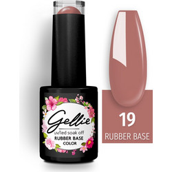 Gellie 19 Rubber Base Ημιμόνιμο Βερνίκι Νυχιών 10ml