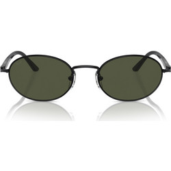 Persol PO1018S 107831 Ανδρικά Γυαλιά Ηλίου Οβάλ Μεταλλικά Μαύρα με Μαύρο Polarized Φακό
