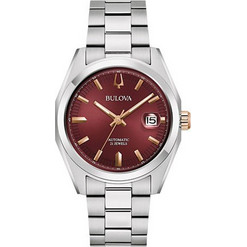 Bulova Surveyor Ανδρικό Ρολόι Αυτόματο με Ασημί Μεταλλικό Μπρασελέ 98B422