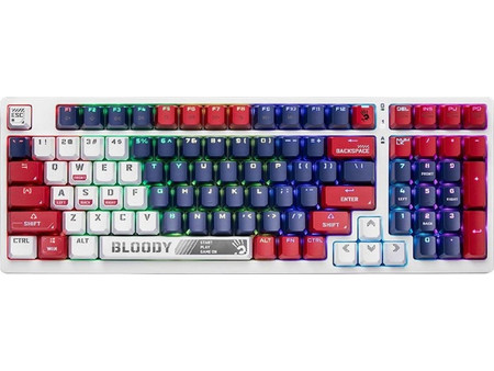 A4Tech Bloody S98 Μηχανικό Gaming Πληκτρολόγιο με Custom Red Διακόπτες RGB Πολύχρωμο
