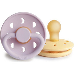 Frigg Moon Phase Πιπίλες Καουτσούκ 0-6m Pale Daffodil Soft Lilac 2τμχ