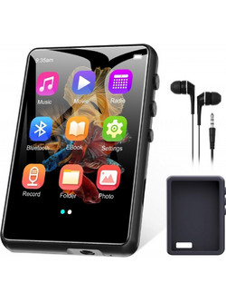 ZAQE MP4 Player 64GB με Οθόνη Αφής 2.4" με Bluetooth & Ραδιόφωνο Μαύρο