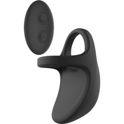 Dream Toys Ramrod Vibrating Cock Ring & Ball Ελαστικό Δαχτυλίδι Πέους & Όρχεων Σιλικόνης με Δόνηση 5cm Μαύρο
