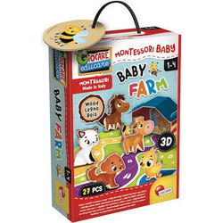 Παιδικό Puzzle Lisciani Giochi Montessori Baby baby Farm 27 Κομμάτια
