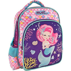 Must Mermaids Are Real Σχολική Τσάντα Πλάτης Νηπιαγωγείου Μωβ Ροζ 585505