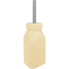 Minikoioi Μπουκάλι Σιλικόνης με Καλαμάκι Yellow 200ml