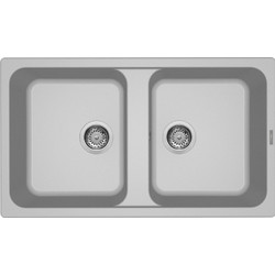 Elleci Life 450 Ένθετος Νεροχύτης Γρανίτη Αντιστρεφόμενος Granitek Aluminium 86x50cm
