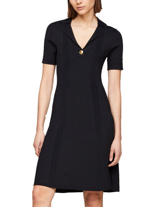 Tommy Hilfiger Mini Καλοκαιρινό Καθημερινό Φόρεμα Μαύρο WW0WW41444-DW5