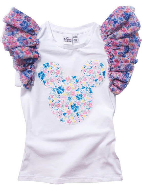 Disney Παιδικό T-Shirt Αμάνικο Λευκό Μωβ DEPV3070F