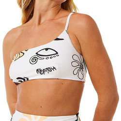 Rip Curl Holiday Bikini Top με Έναν Ώμο Λευκό 0EFWSW-3282