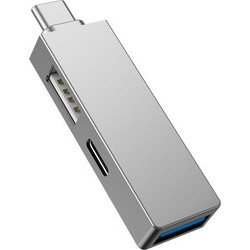 WiWU T02 Pro USB Hub 3.0 USB-C με 3 Θύρες USB-A / USB-C