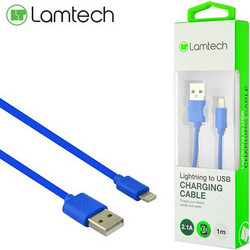 Lamtech USB-A to Lightning Cable 1m Blue LAM445141