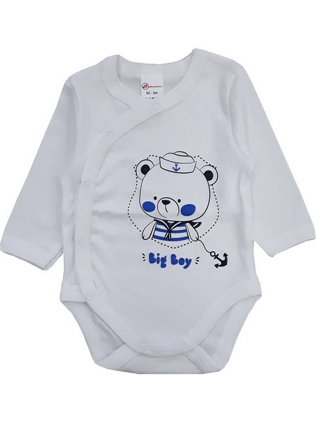 Beboulino Φορμάκι Μακρυμάνικo για Αγόρι 80208500001 White/Blue