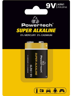Powertech Super Alkaline 9V 1τμχ
