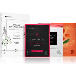 Korika Korean Anti-Aging Sheet Masks Skin Care Routine Set
