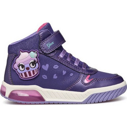 Geox Inek Παιδικά Sneakers Μποτάκια με Φωτάκια Μωβ J36ASC 0CENF C8371