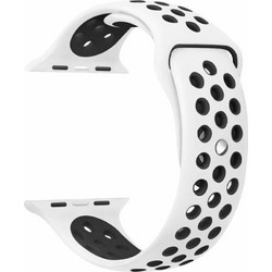 Ksix Λουράκι Σιλικόνης White / Black (Apple Watch 42 / 44 / 45mm)