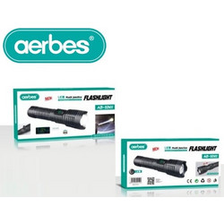 Aerbes AB-SD02 Επαναφορτιζόμενος Φακός Led Αδιάβροχος