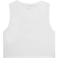 4F Γυναικείο Αθλητικό Crop Top Λευκό 4FWSS24TSLEF071-10S