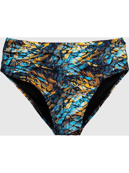 Solano Ψηλόμεσο Bikini Slip Τιρκουάζ Μαύρο 30-3580