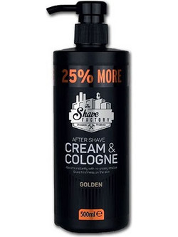 The Shave Factory Golden After Shave Cream & Cologne 500ml