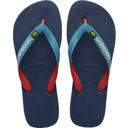 Havaianas Brasil Mix Ανδρικές Σαγιονάρες Αντιολισθητικές Navy Μπλε 4123206-0089