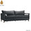 Liberta Commodo Τριθέσιος Καναπές Κρεβάτι Ανθρακί 230x81x88cm 71-0037