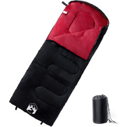 vidaXL Sleeping Bag Μονό 3 Εποχών Κόκκινο 94442