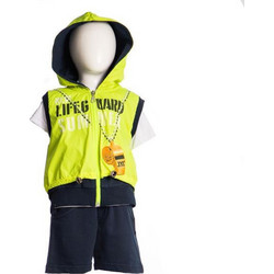 Joyce Παιδικό Σετ για Αγόρι Καλοκαιρινό Navy Μπλε Lime 13769