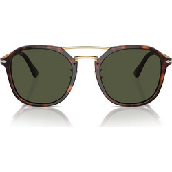 Persol PO3352S 24/31 Ανδρικά Γυαλιά Ηλίου Aviator Ταρταρούγα Χρυσό με Πράσινο Polarized Φακό