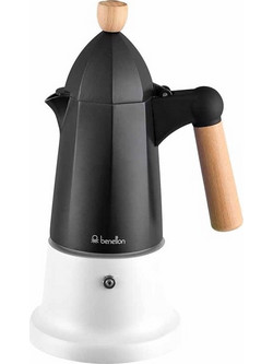 Benetton BE-0647-BK Μπρίκι Espresso 6Cups Μαύρο