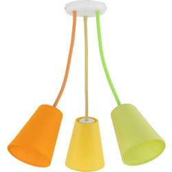 TK Lighting Wire 2106 Κρεμαστό Φωτιστικό Οροφής Τρίφωτο E27