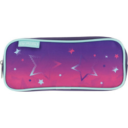 Herlitz Pink Stars Κασετίνα Βαρελάκι με 2 Θήκες Ροζ 50046447-B