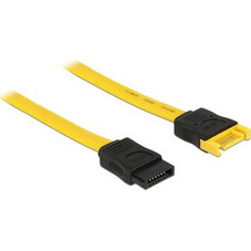 DeLOCK 82854 Καλώδιο Σκληρού Δίσκου 7-Pin SATA Female to 7-Pin SATA Male 0.5m Yellow