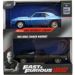 Jada Fast & Furious Twin Pack 1969 Chevrolet Camaro & 1968 Dodge Charge 253202013