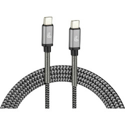 Lampa Braided USB-C to USB-C 1m Grey 8000692387139